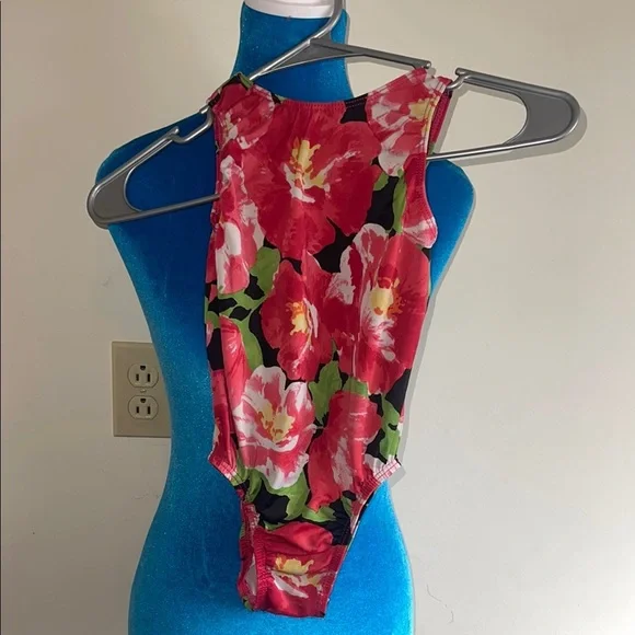 GK Kids Floral Dance Costume - Red and Green