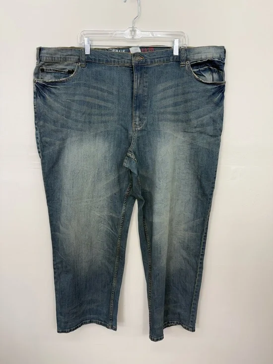 True Nation Men's Blue Washed Denim Jeans U12