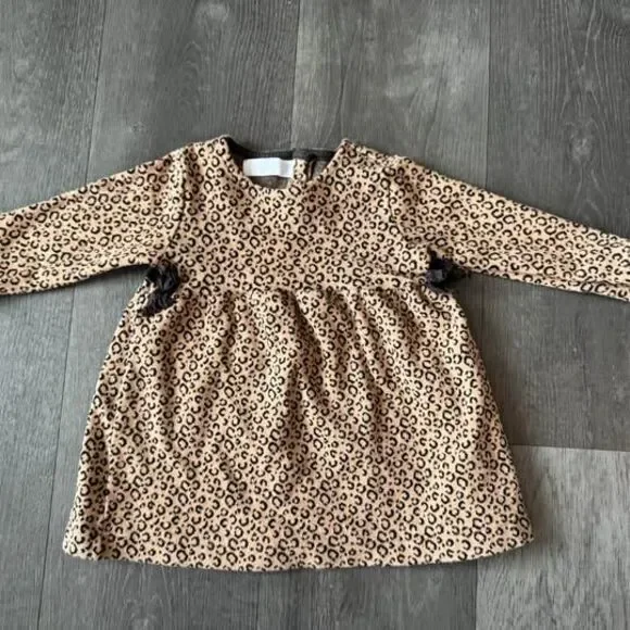 Zara Baby Cheetah Print Dress 9-12 Months