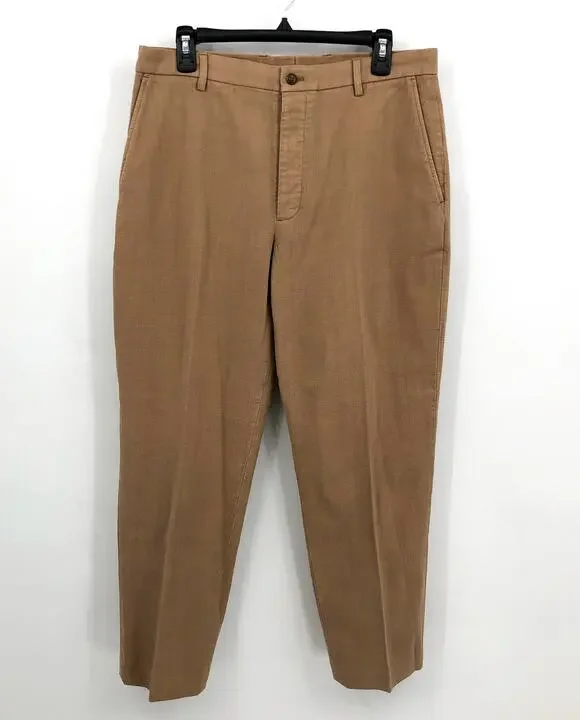J.Crew Men's Kenmare Relaxed-fit Suit Pants 29x32 Tan Basketweave BM235 NWT