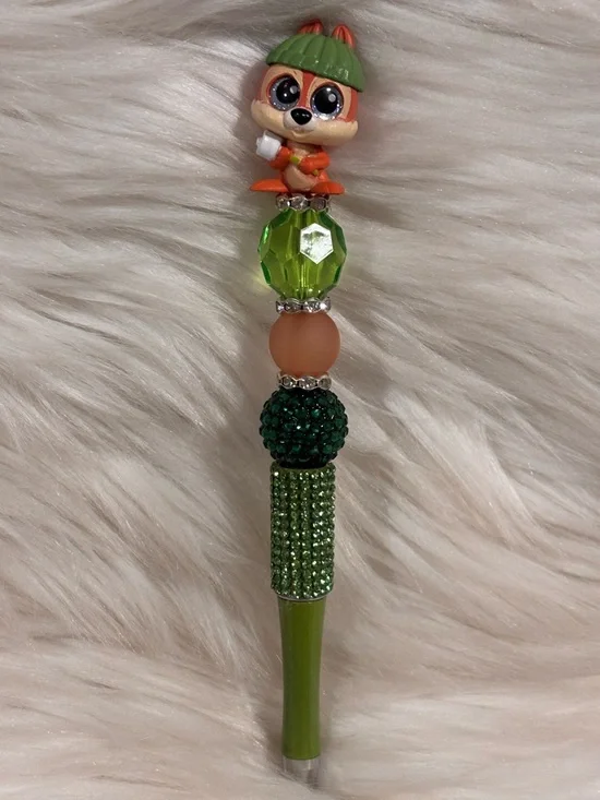 Disney Doorables Chip Beaded Pen Handcrafted