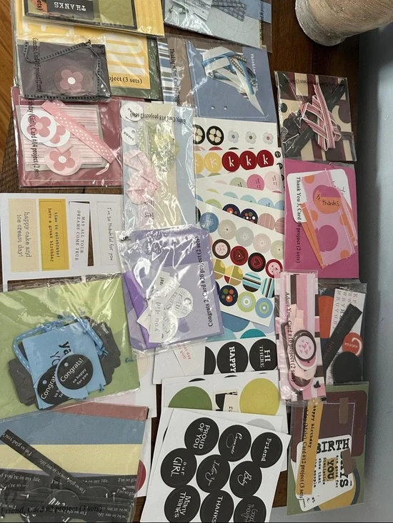 Scrap book- Sticker and Card Embellishment Pack -