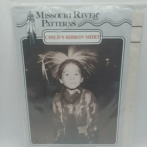 Missouri River Child Native American Ribbon Shirt Sewing Pattern 4799-500-201