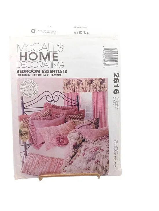 McCalls 2616 Vintage Sewing Pattern Home Decorating Bedroom Essentials 2000