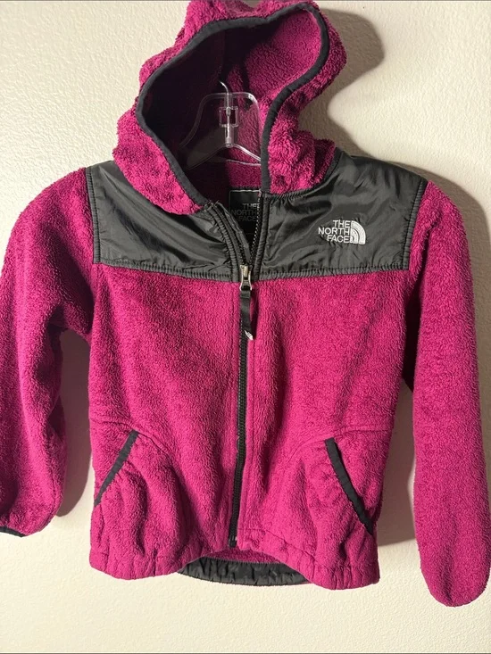 The North Face girls zip front hoodie Small
