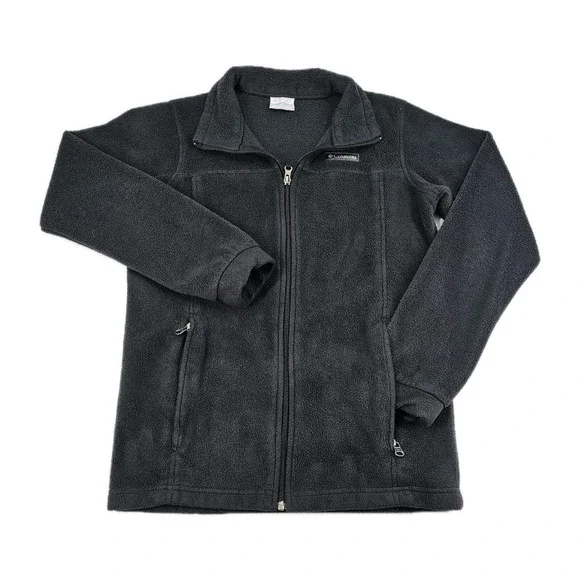 Columbia Steens II Mountain Fleece Jacket Boys Youth Large 14/16 Grey Full‎ Zip