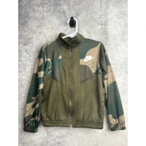 Nike Kids Boy's Camouflage Camo Full Zip Track Jacket Size‎ 4T