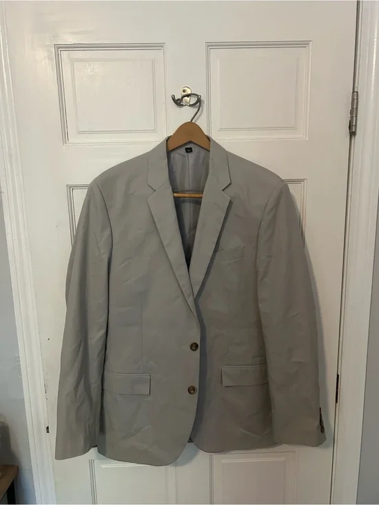 J. Crew Thompson Light Gray Men's Two-Button Sport Coat