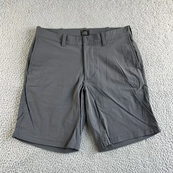 NEW J. Crew Shorts Mens 30 Gray Chino Hybrid Performance Stretch‎ Golf Outdoor
