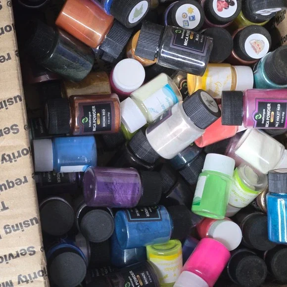 Mica Powder Pigment Lot Smalltongue Loutbot Glow Powder Resin Craft Supplies