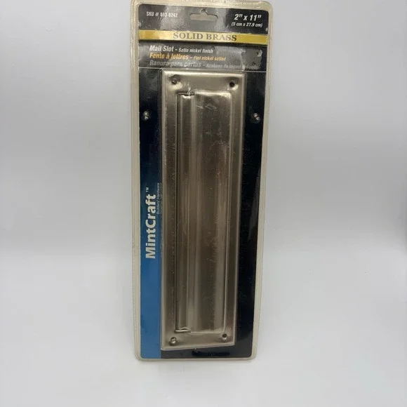 MintCraft Mail Slot Solid Brass Satin Nickel 2