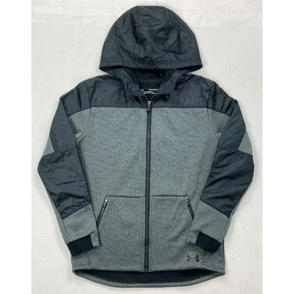 Boy's Youth Under Armour Cold Gear Storm Loose Full-Zip Jacket Size Medium