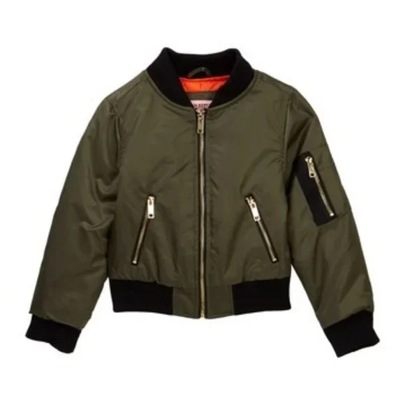 Urban Republic New Flight Bomber Pilot Jacket Top Girls Collection 6X NWT