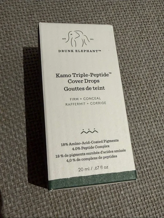 Drunk Elephant Kamo Triple Peptide Cover drops multi use serum foundation 20ml