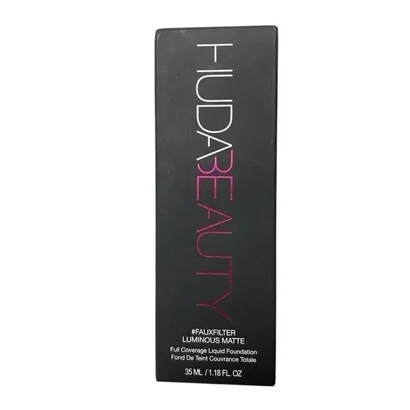 Huda Beauty #FauxFilter Luminous Matte Foundation Chocolate Truffle 540G 1.18 fl