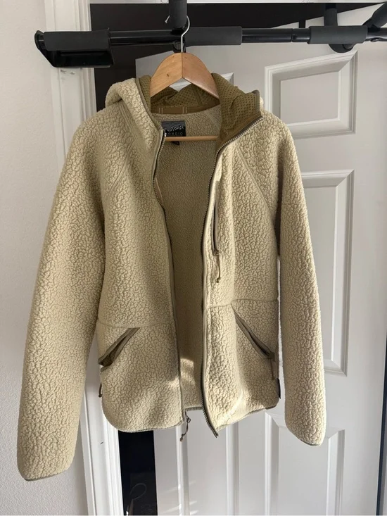 J. Crew Nordic Fleece Zip-Up Hooded Jacket