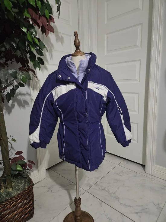 ZeroXposur Purple and White Kids Puffer Jacket