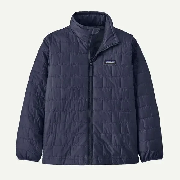 Patagonia Kids Nano Puff Brick Quilt Jacket Blue Size L / 12 Flaw