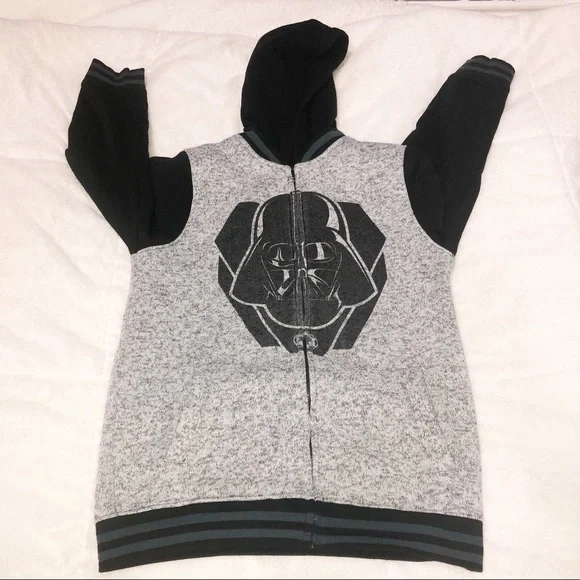 Star Wars thick zippered and fleece lined hoodie.