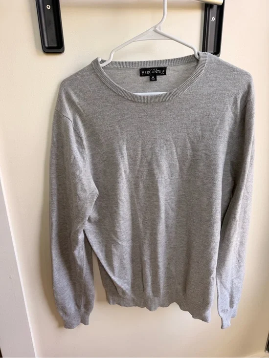 J. Crew Light Grey Crewneck Sweater
