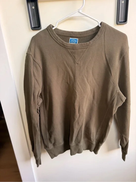 J. Crew Olive Crewneck Sweatshirt