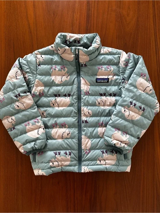 Patagonia Kids Bison Buffalo Puffer Jacket size 5T