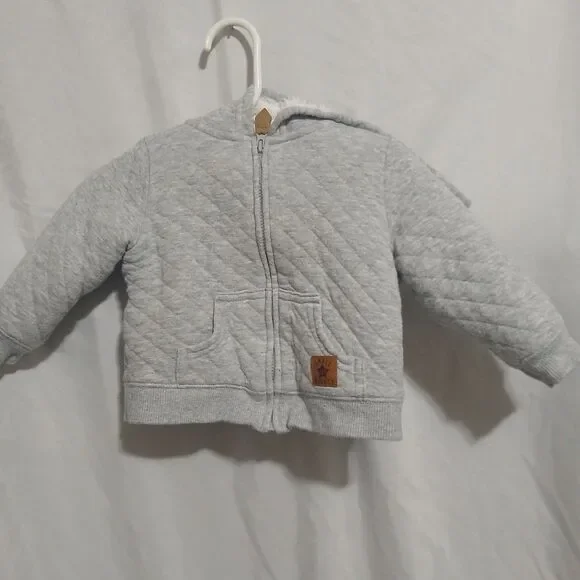 Winter Childs Jacket Carter's Simple Joy's 6-9 M Zipper Small Yet Mighty Patch