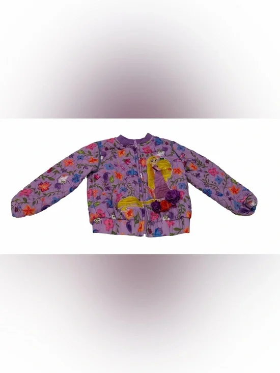 Disney Store Baby Girl‎ Princess Rapunzel Jacket Full Zip Purple Size 2