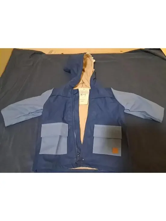 Rachel Zoe NWT Baby Shark Jackets Rainproof , Wibd Proof Lined  12m. SHARK‎ HOOD