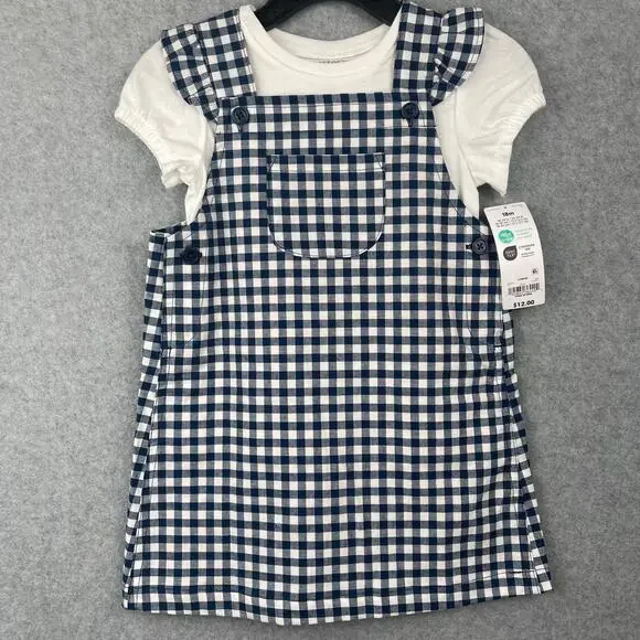 Carter's Top Overall Dress 2PC Set Size 18 months