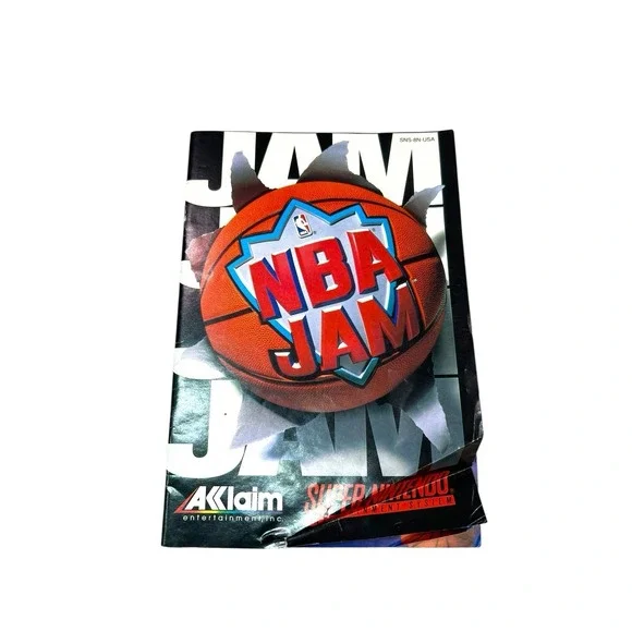 NBA Jam SNES Instruction Booklet Manual Only‎ Super Nintendo