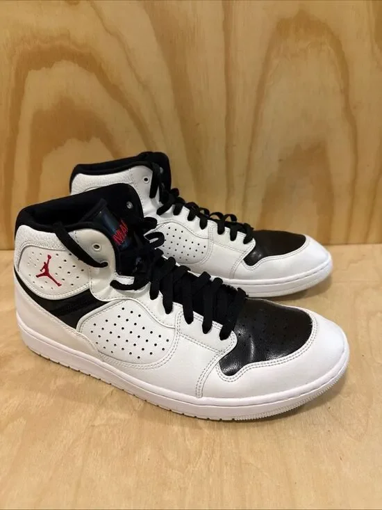 Men's Nike Air Jordan Access White Black Shoes size 12 - AR3762 101