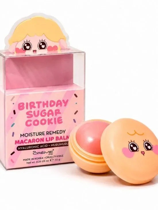The Crème Shop Macaron Lip Balm - Birthday Sugar Cookie NIP