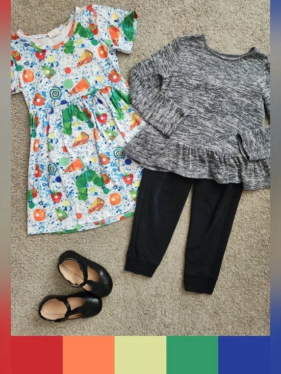 Girls 5T Hungry Caterpillar Mix & Match Bundle | Back To School | 3 Pieces