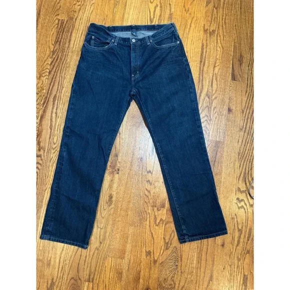 Polo Ralph Lauren Authentic Dungarees Mens Dark Wash Straight‎ Leg Jeans 36x32
