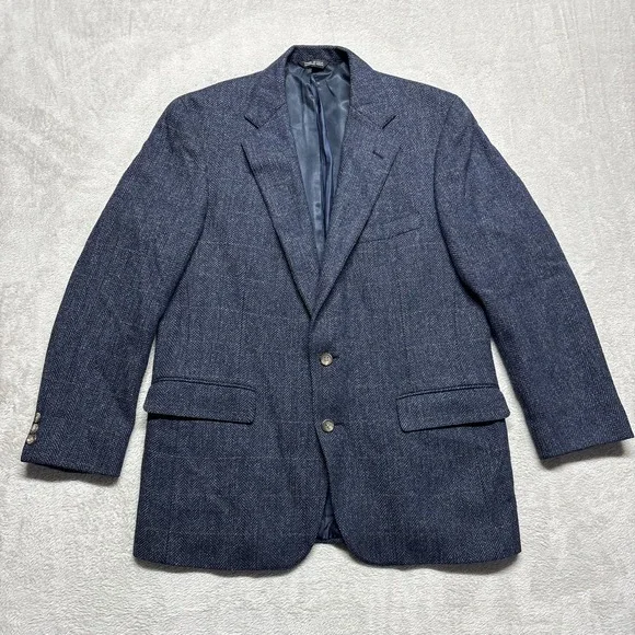 VTG Polo University‎ Club Ralph Lauren Blazer Mens 44 Wool Tweed USA Academia
