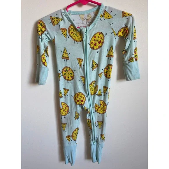 Little Sleepies‎ Pizza Bamboo Zippy 0-3M