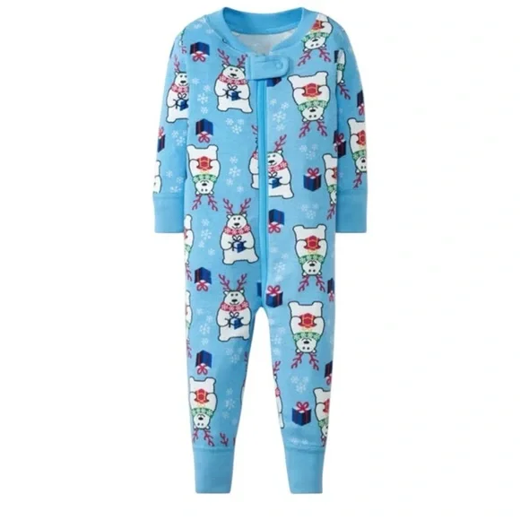 HOLIDAY Hannah Andersson Beary Merry Sleeper  3-6 mo