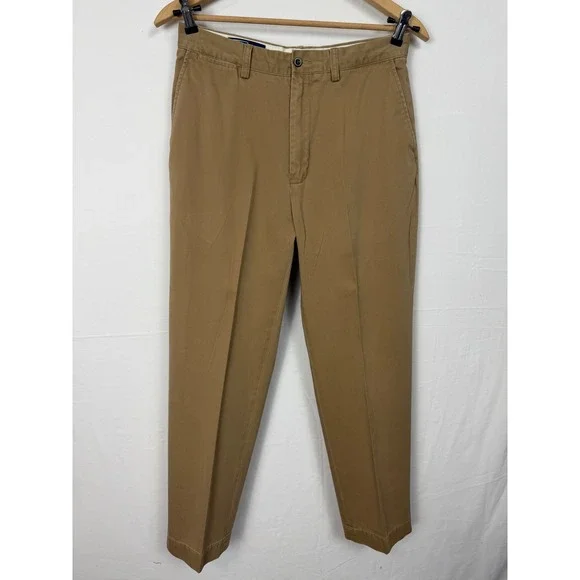 Polo Ralph Lauren Men 100% Cotton Prospect Pant 32/32 Tan Chino Straight Leg
