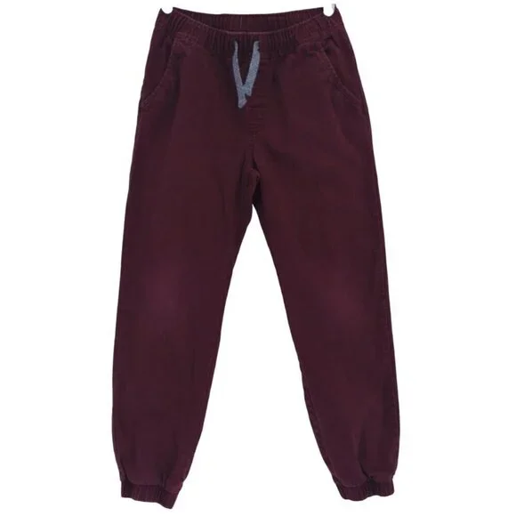 Wonder Nation Boys Red Sweatpants, Large Size (10-12), Elastic Waist and Cuffs.