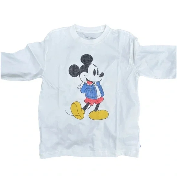GAP Kids Long Sleeve Tee with Mickey Mouse Design