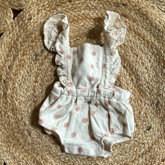 Zara polka dot bubble overall. Size 0-3 mo