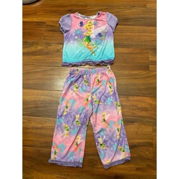 Disney Fairies Tinkerbell 2 piece pajama set
