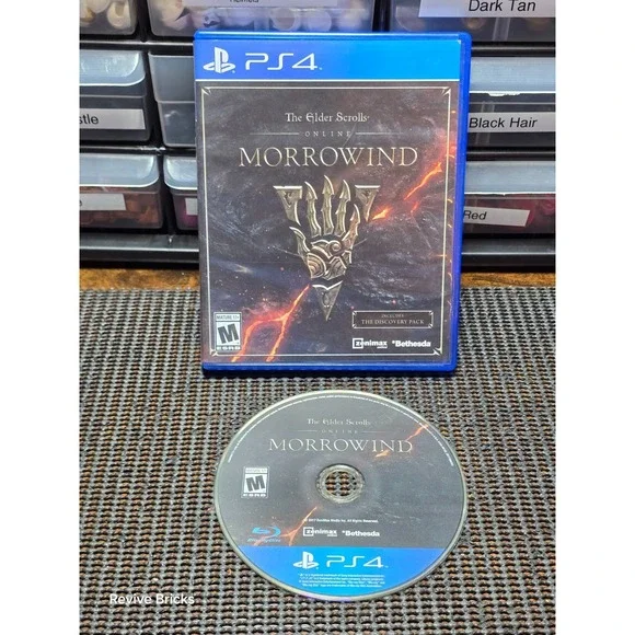 The Elder‎ Scrolls Online Morrowind (Sony PlayStation 4, PS4) Game & Case Tested