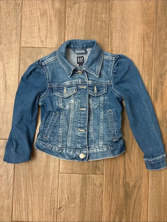 GAP Girls Medium Wash Denim Jacket
