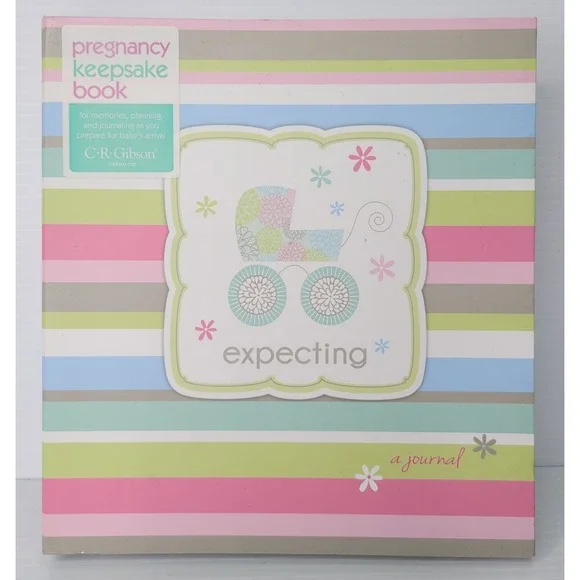 C.R. Gibson‎ Pregnancy Journal Multi Stripe Robin Zingone Memory Book