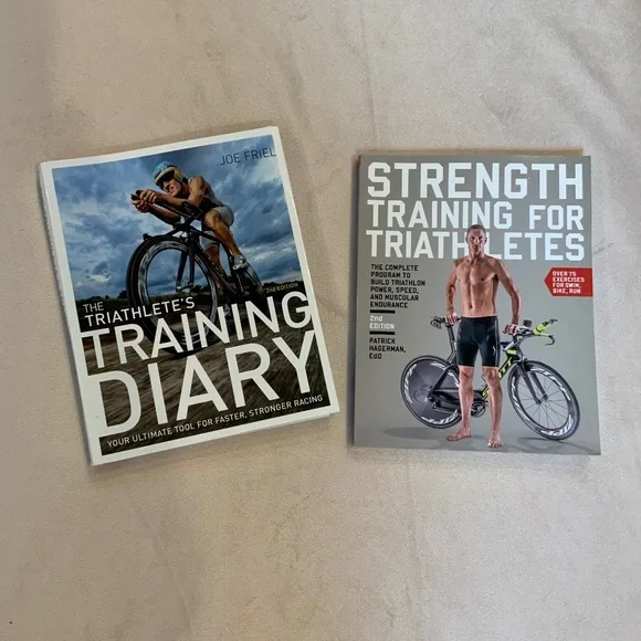 Triathlete Books x 2 Active Sporty Authors Joe Friel, Patrick Hagerman