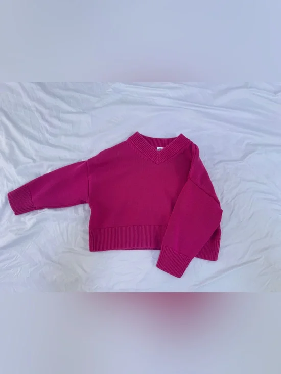 GAP Hot Pink Crewneck Sweater