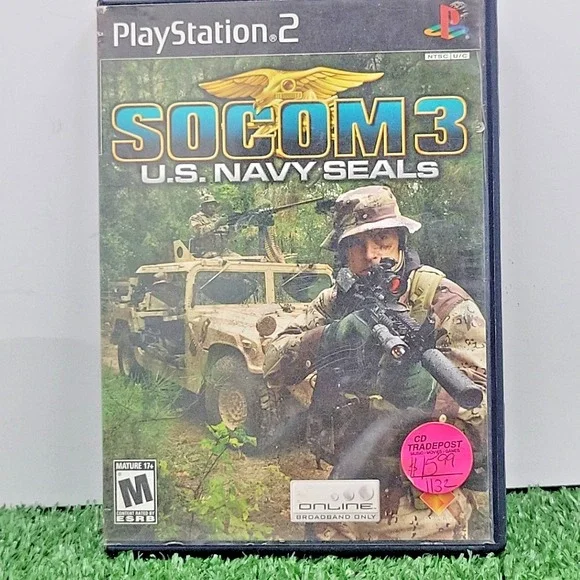 SOCOM 3: U.S. Navy SEALs Video Game for PS2‎ Sony PlayStation 2 Tested & Working