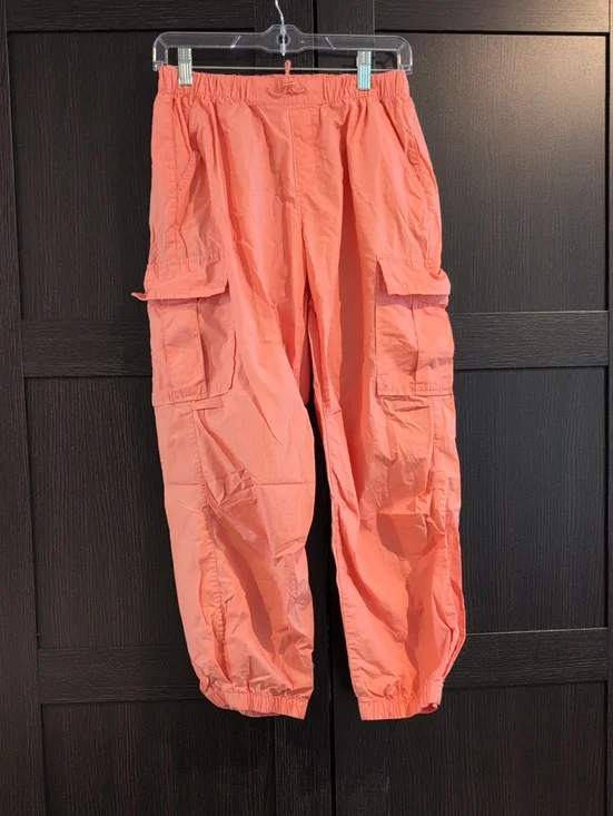GAP Kids Cargo Jogger Pants - Coral Pink